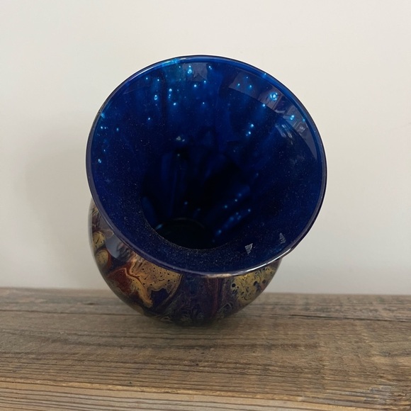 Artistic Multicolor glass and epoxy Vase - Picture 4 of 5